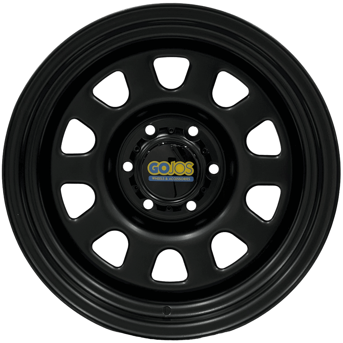 17x8 Black Daytona & Centre Cap 6x139.7 ET-12 (Ford Ranger) Roadcruza Tyres 