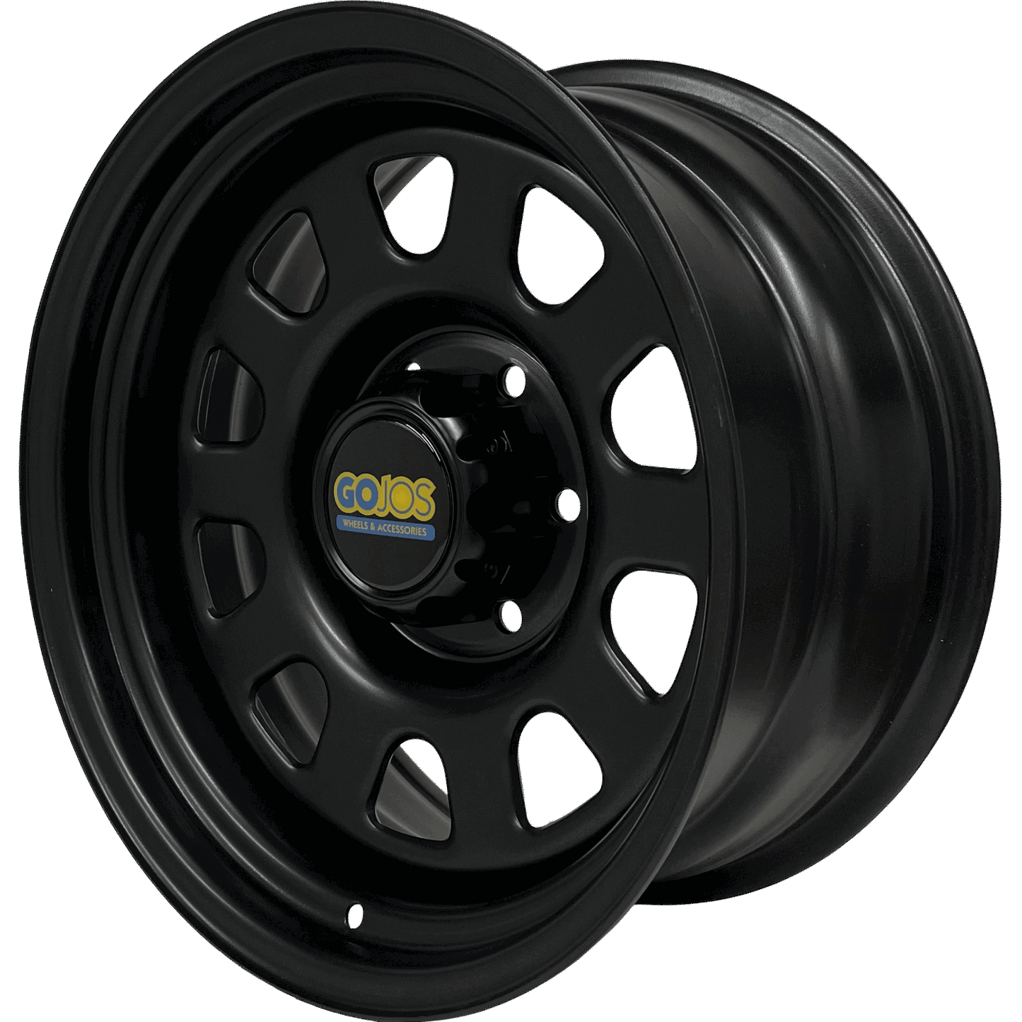 17x8 Black Daytona & Centre Cap 6x139.7 ET-12 (Ford Ranger) Roadcruza Tyres 