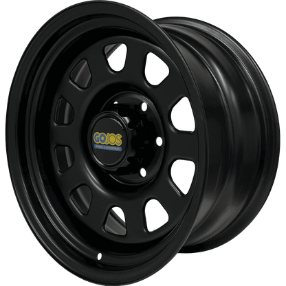 17x8 Black Daytona & Centre Cap 6x139.7 ET-12 (Ford Ranger) Roadcruza Tyres 