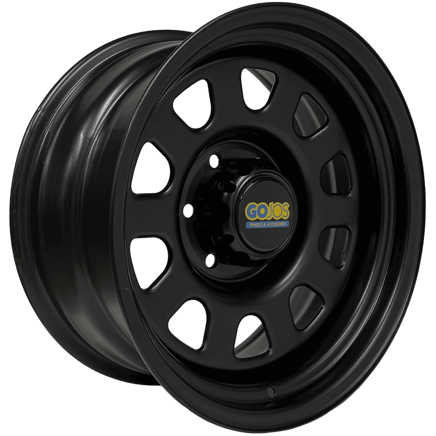 17x8 Black Daytona & Centre Cap 6x139.7 ET-12 (Ford Ranger) Roadcruza Tyres 