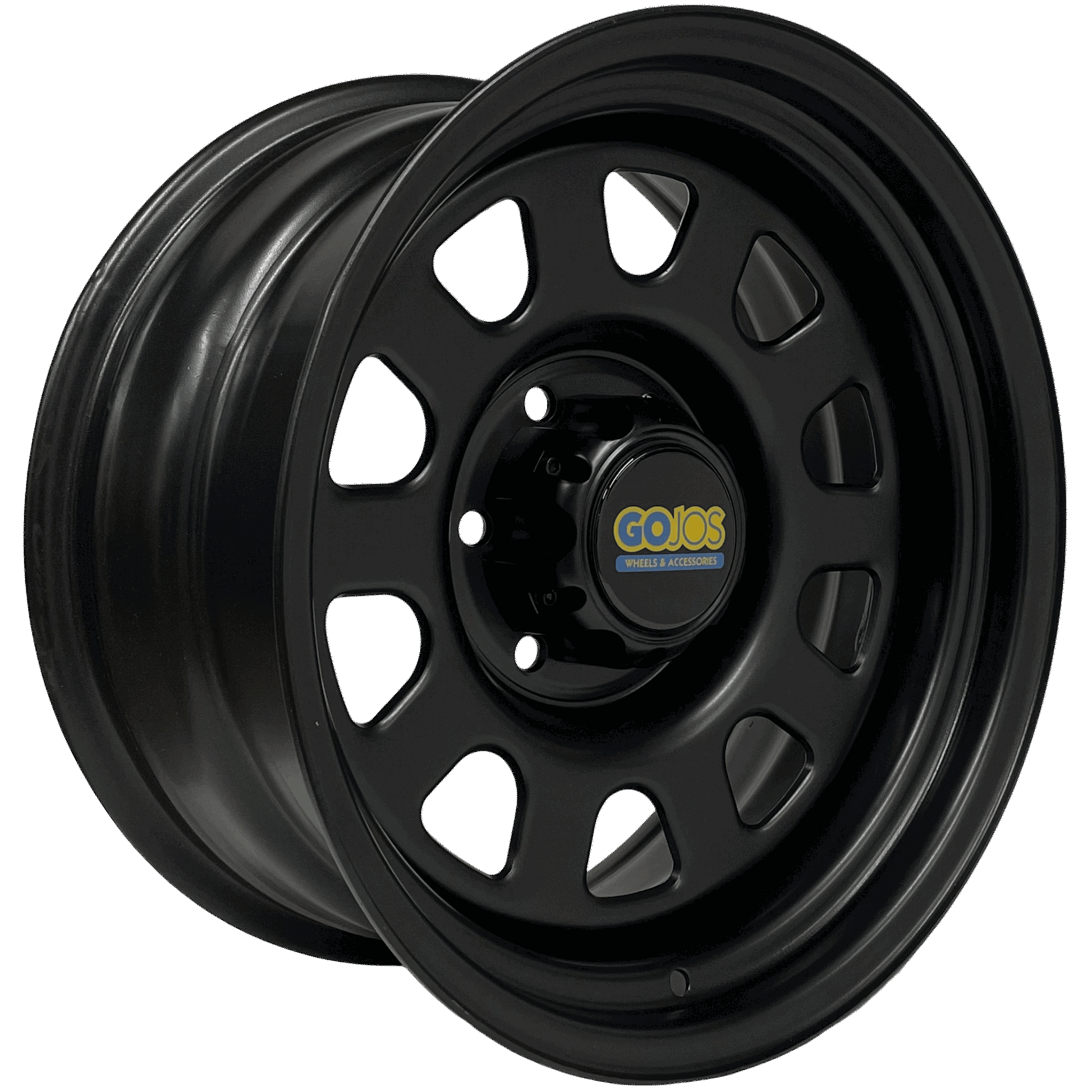 17x8 Black Daytona & Centre Cap 6x139.7 ET-12 (Ford Ranger) Roadcruza Tyres 