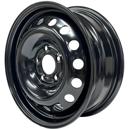 16" x 6" GOJOS Black Van Steel (5x118) ET48 CB71.1 - (Citroen, Fiat, Peugeot, Renault, Vauxhall) Roadcruza Tyres 