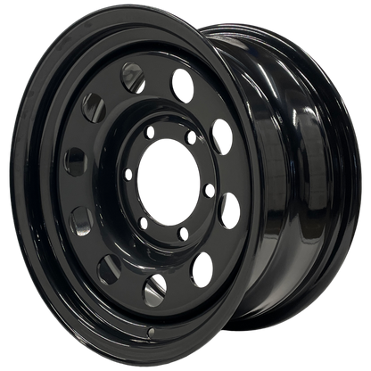 15" x 7" GOJOS Black Modular 6x139.7 ET00 CB110 Off-Road Steel Wheels