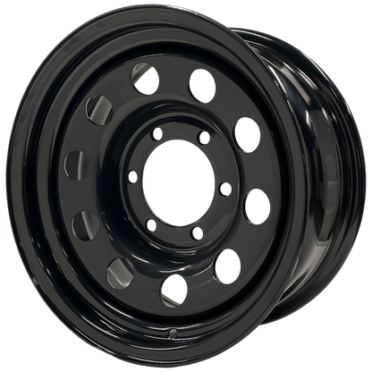 15" x 7" GOJOS Black Modular 6x139.7 ET00 CB110 Off-Road Steel Wheels