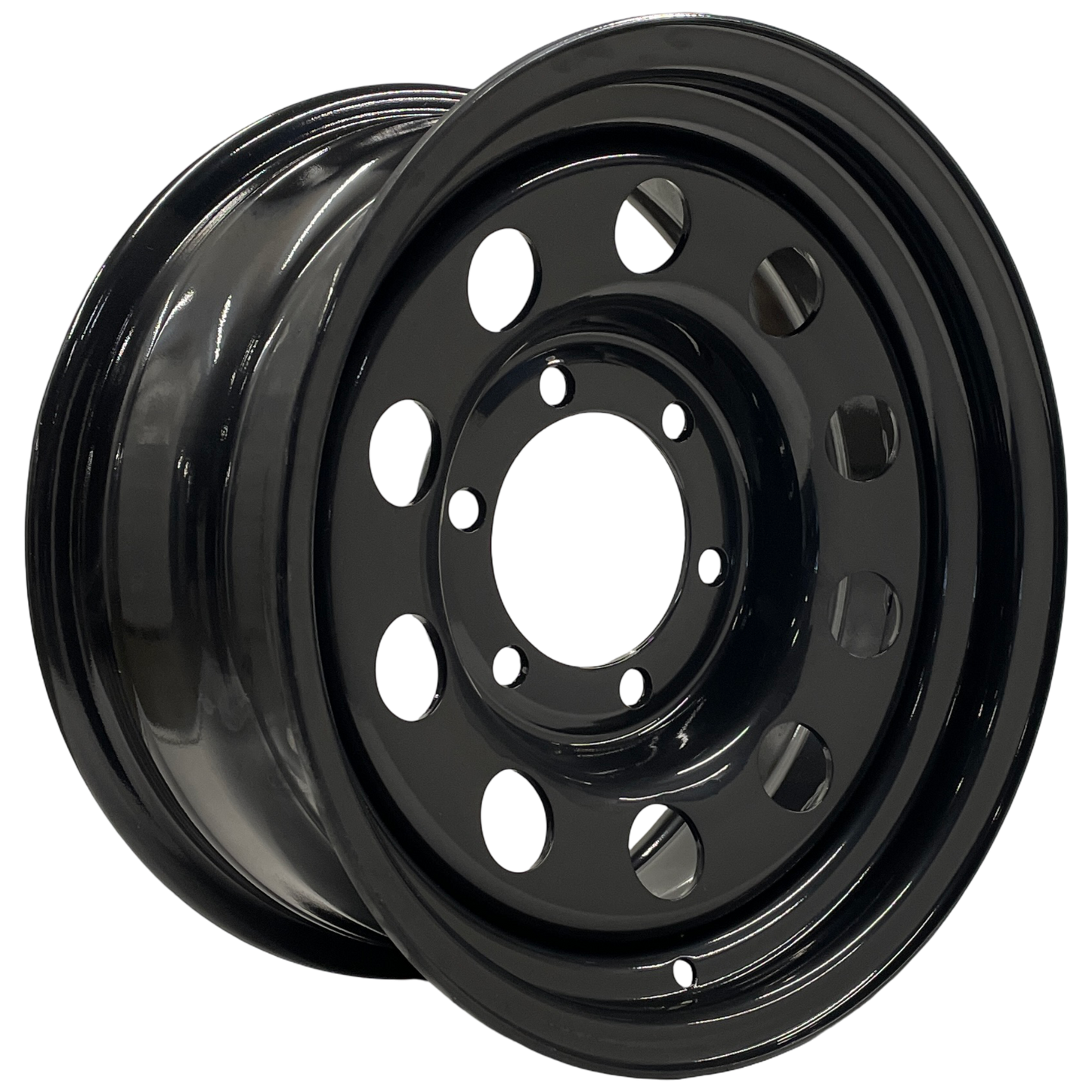15" x 7" GOJOS Black Modular 6x139.7 ET00 CB110 Off-Road Steel Wheels