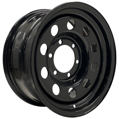 15" x 7" GOJOS Black Modular 6x139.7 ET00 CB110 Off-Road Steel Wheels