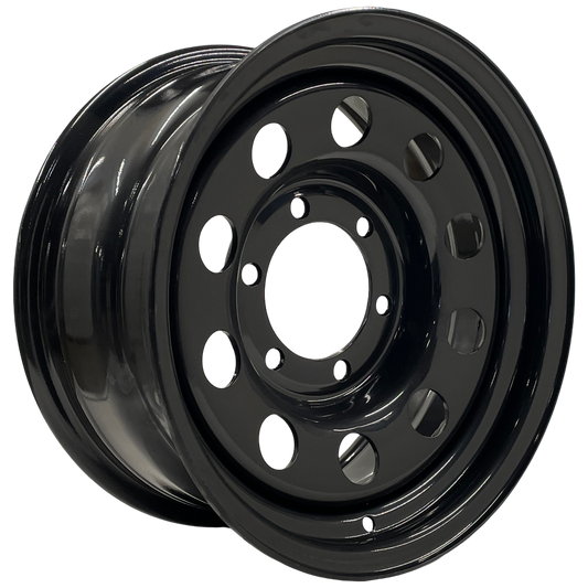 15" x 7" GOJOS Black Modular 6x139.7 ET00 CB110 Off-Road Steel Wheels