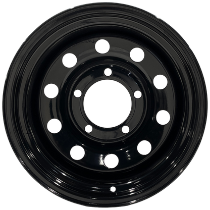 16" x 10" GOJOS Black Modular 5x165.1 ET-32 CB125 Off-Road Steel Wheels