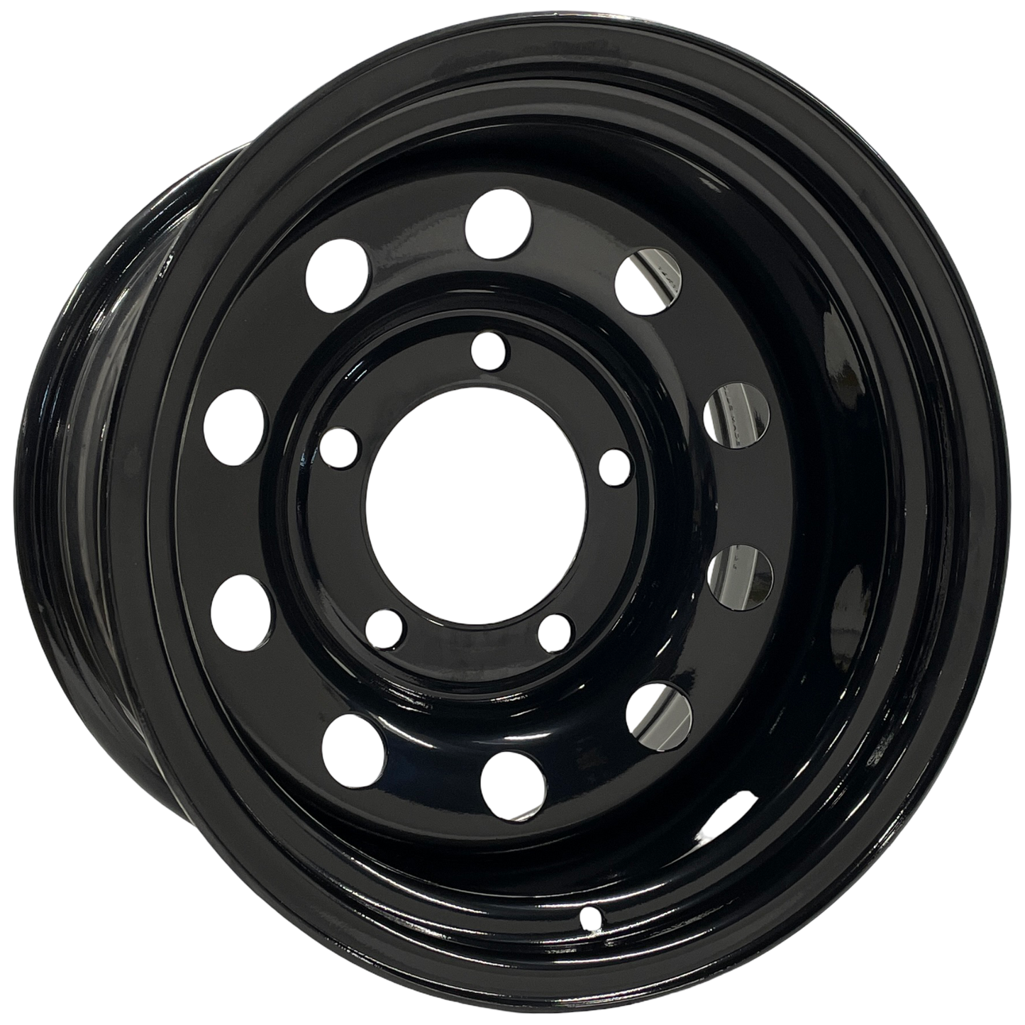 16" x 10" GOJOS Black Modular 5x165.1 ET-32 CB125 Off-Road Steel Wheels