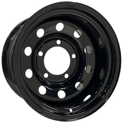 16" x 10" GOJOS Black Modular 5x165.1 ET-32 CB125 Off-Road Steel Wheels