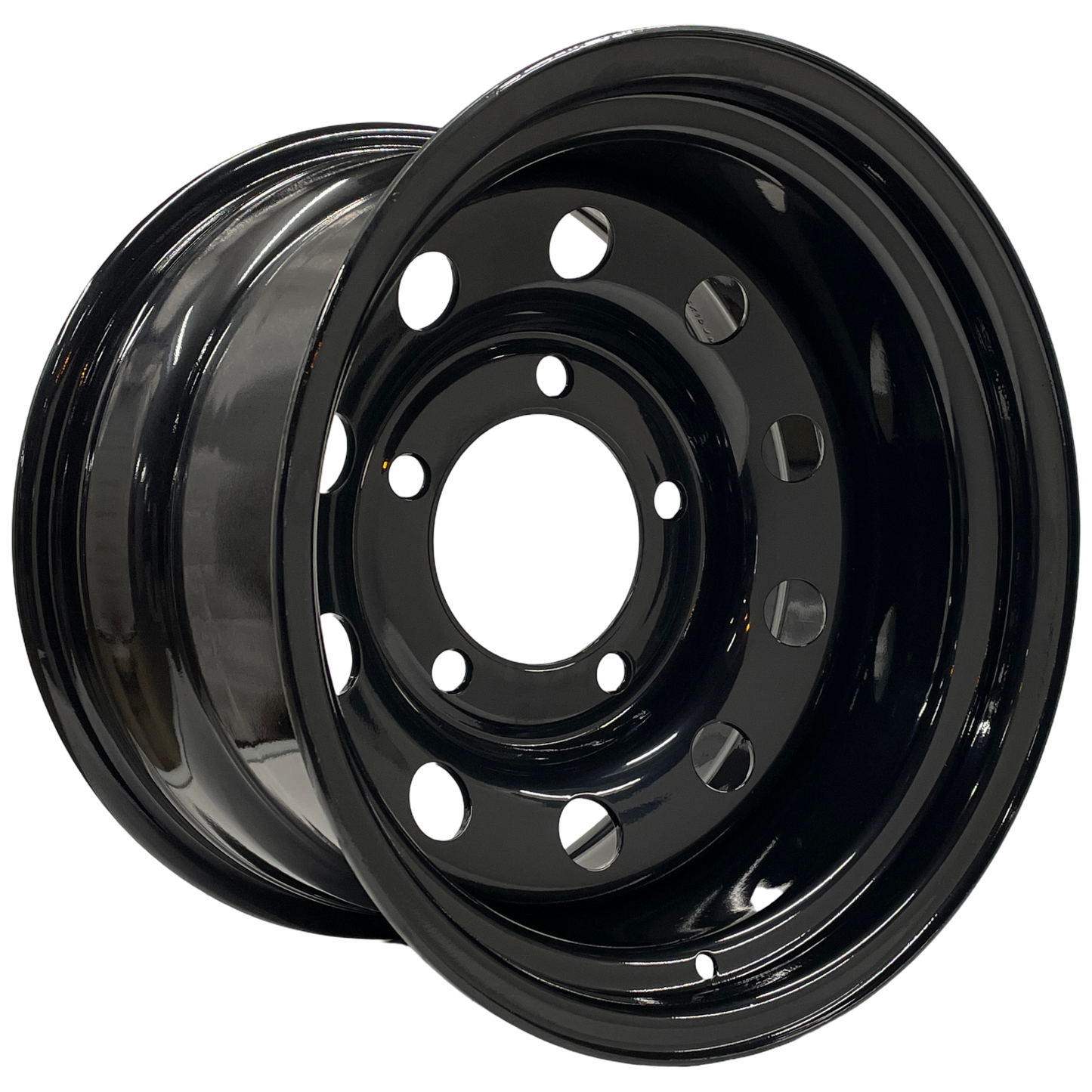 16" x 10" GOJOS Black Modular 5x165.1 ET-32 CB125 Off-Road Steel Wheels