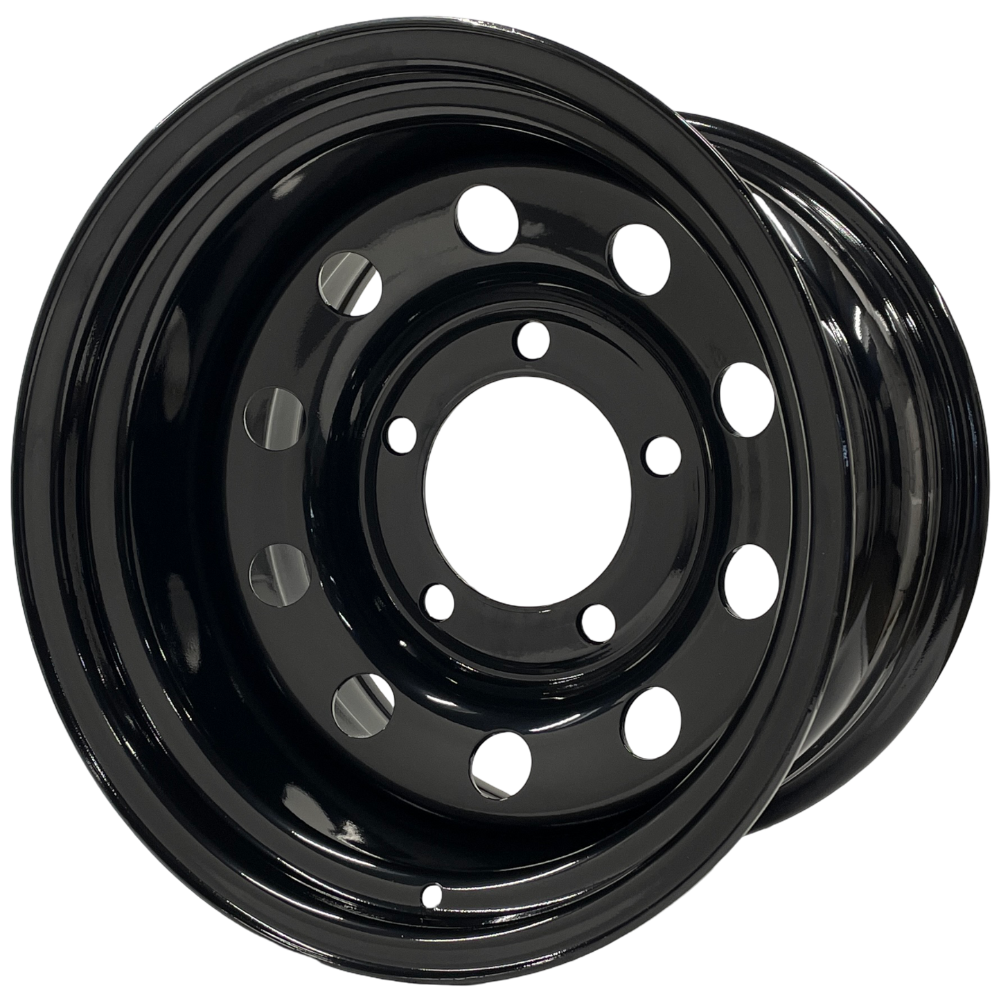 16" x 10" GOJOS Black Modular 5x165.1 ET-32 CB125 Off-Road Steel Wheels