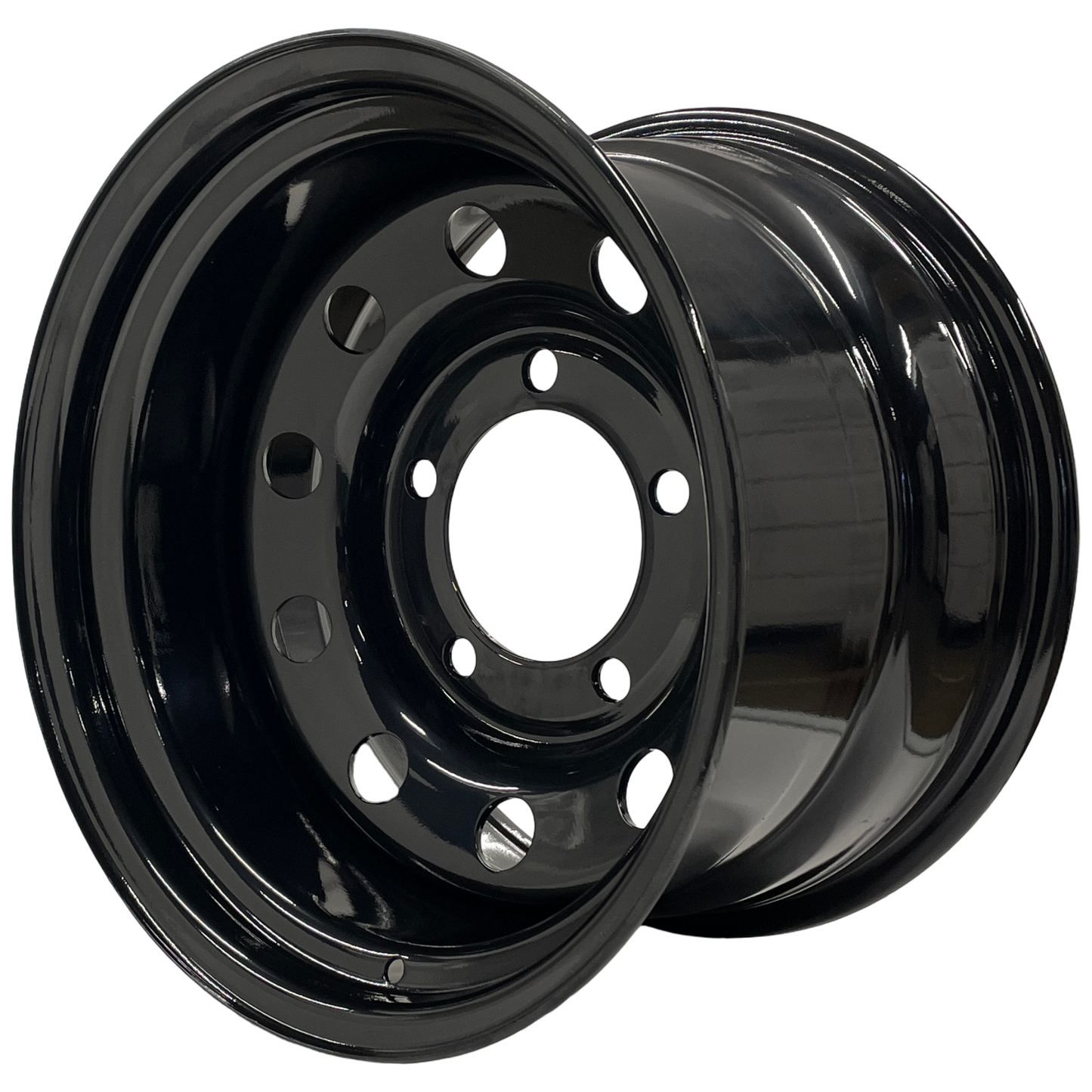 16" x 10" GOJOS Black Modular 5x165.1 ET-32 CB125 Off-Road Steel Wheels