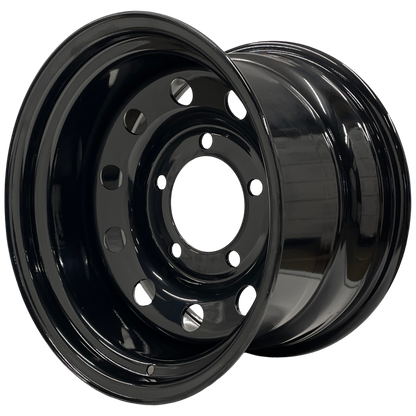 16" x 10" GOJOS Black Modular 5x165.1 ET-32 CB125 Off-Road Steel Wheels