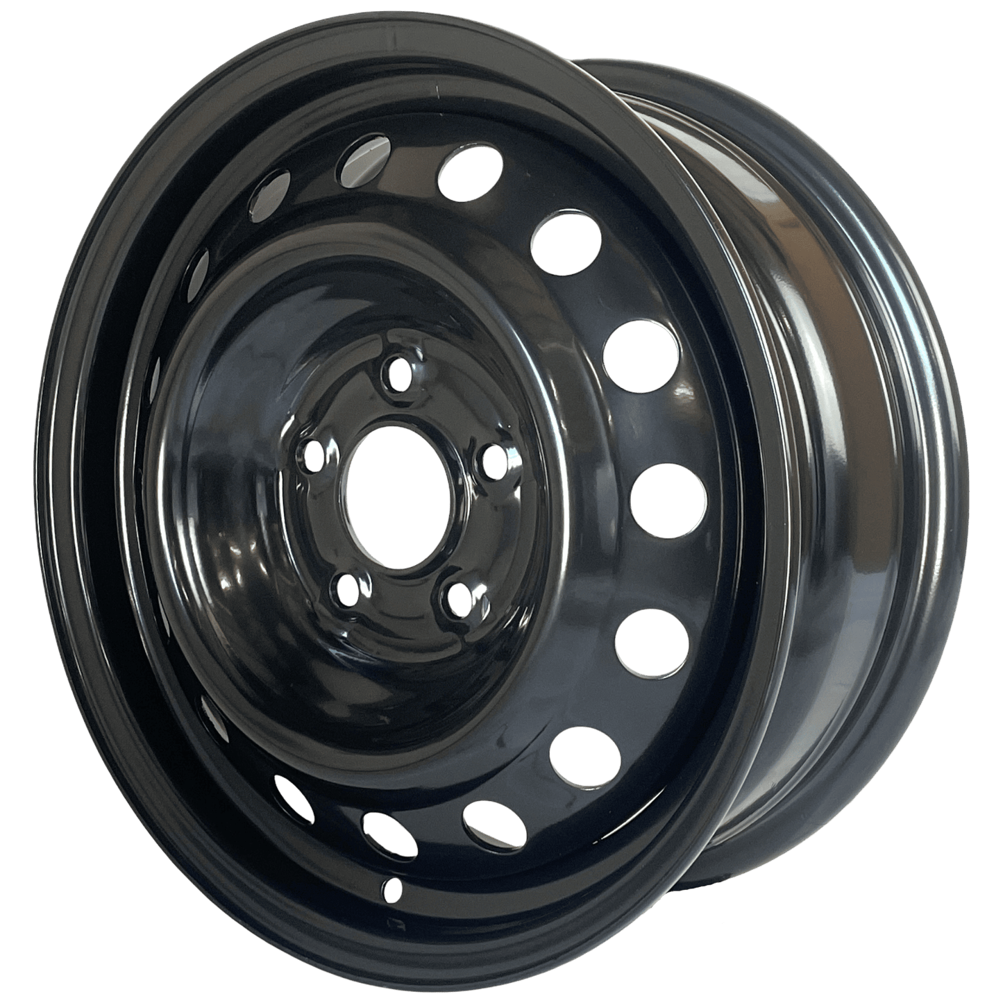 16" x 6" GOJOS Black Van Steel 5x114.3 ET50 CB66.1 Off-Road Steel Wheels Roadcruza Tyres 