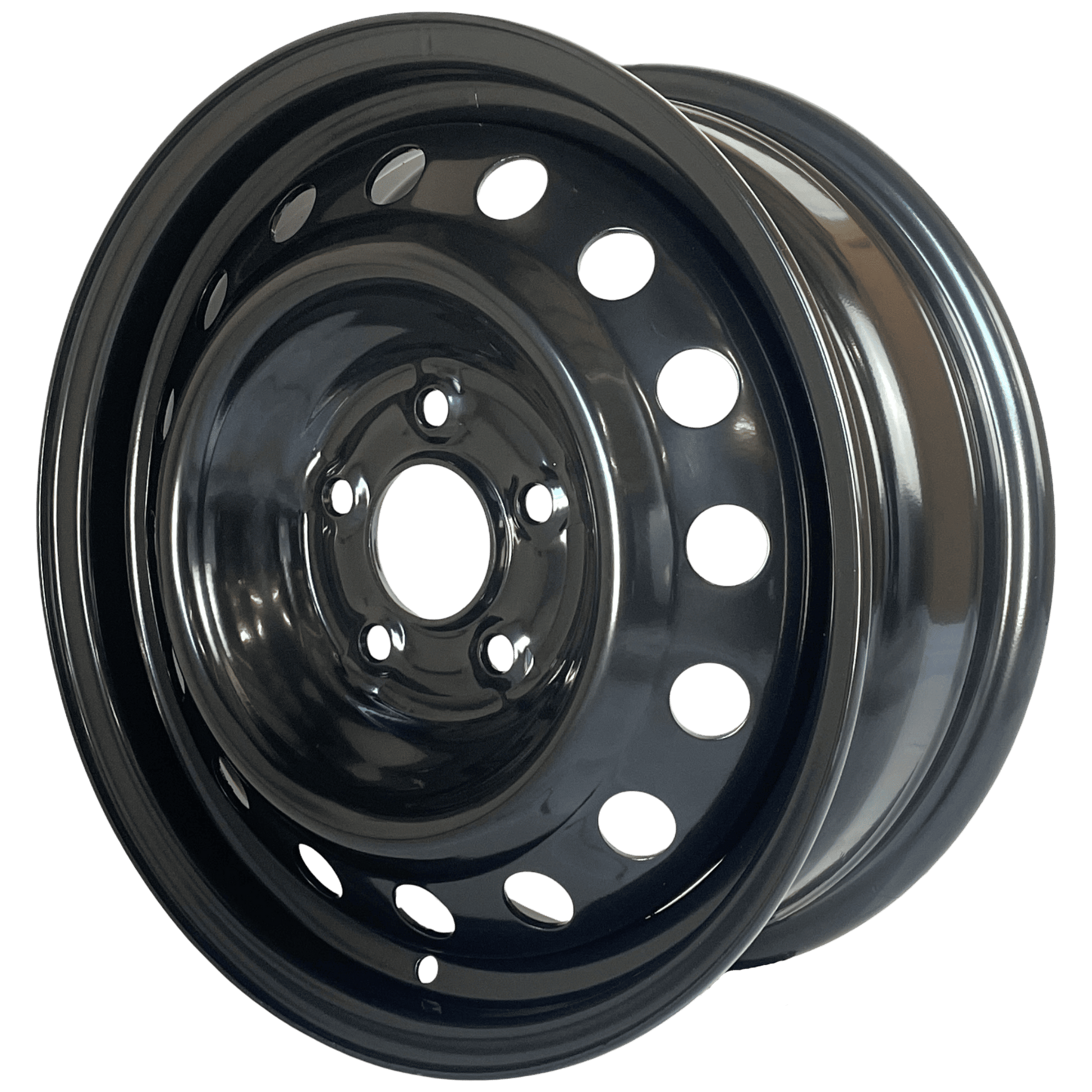 16" x 6" GOJOS Black Van Steel 5x114.3 ET50 CB66.1 Off-Road Steel Wheels Roadcruza Tyres 