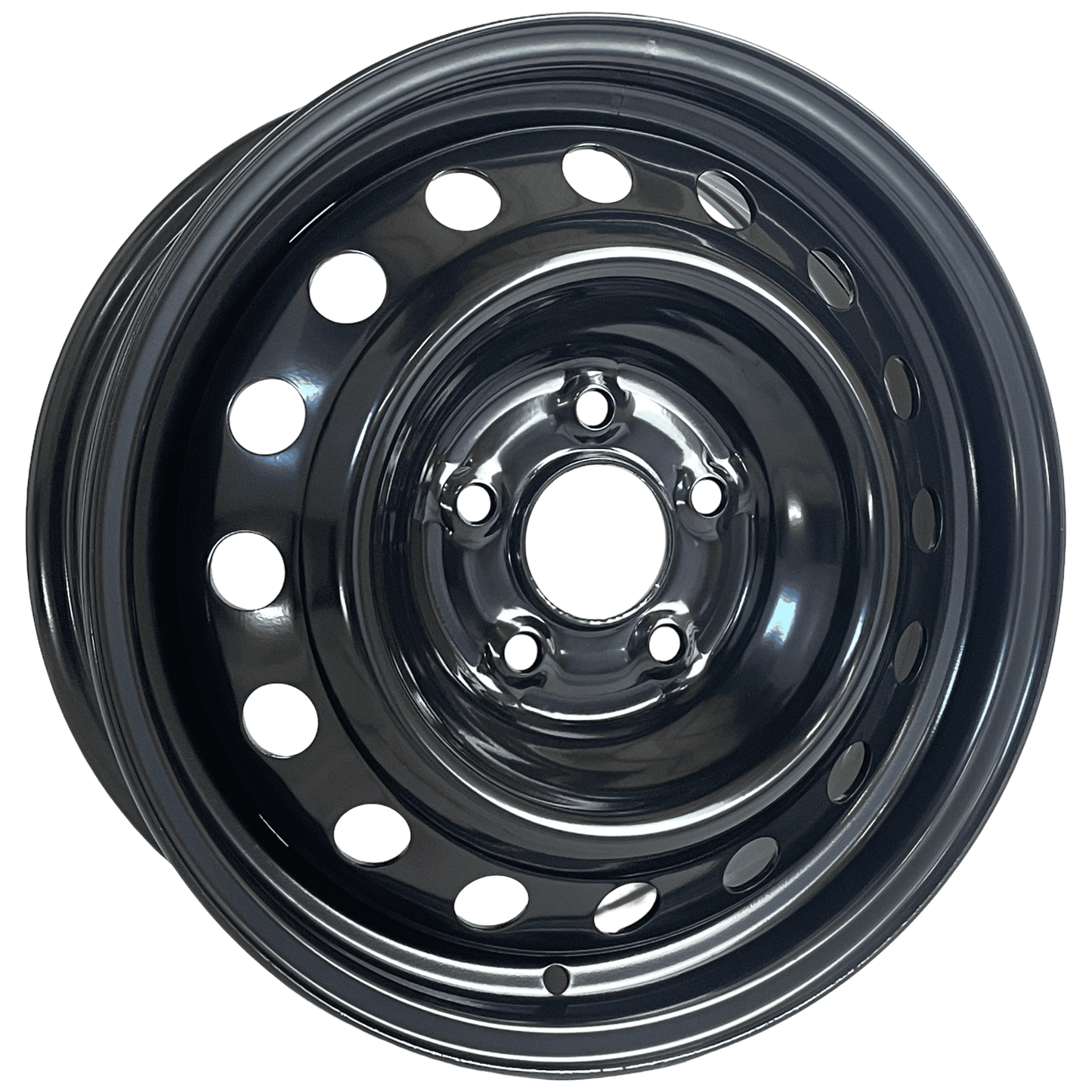 16" x 6" GOJOS Black Van Steel 5x114.3 ET50 CB66.1 Off-Road Steel Wheels Roadcruza Tyres 