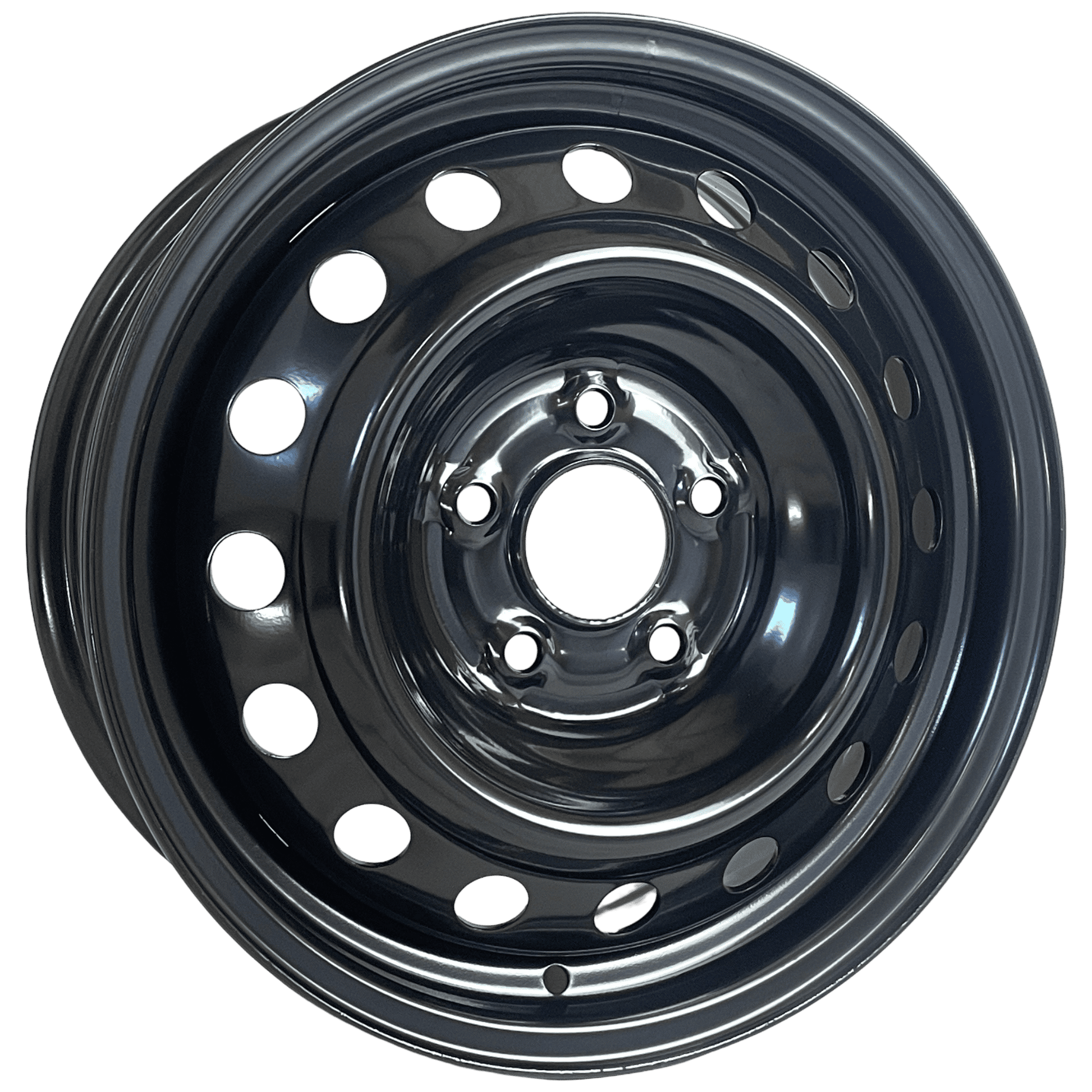 16" x 6" GOJOS Black Van Steel 5x114.3 ET50 CB66.1 Off-Road Steel Wheels Roadcruza Tyres 