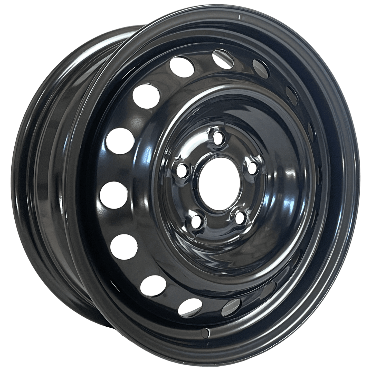 16" x 6" GOJOS Black Van Steel 5x114.3 ET50 CB66.1 Off-Road Steel Wheels Roadcruza Tyres 