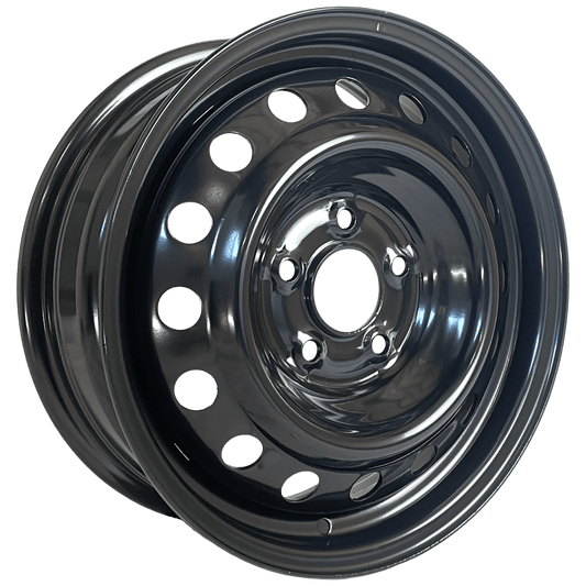 16" x 6" GOJOS Black Van Steel 5x114.3 ET50 CB66.1 Off-Road Steel Wheels Roadcruza Tyres 