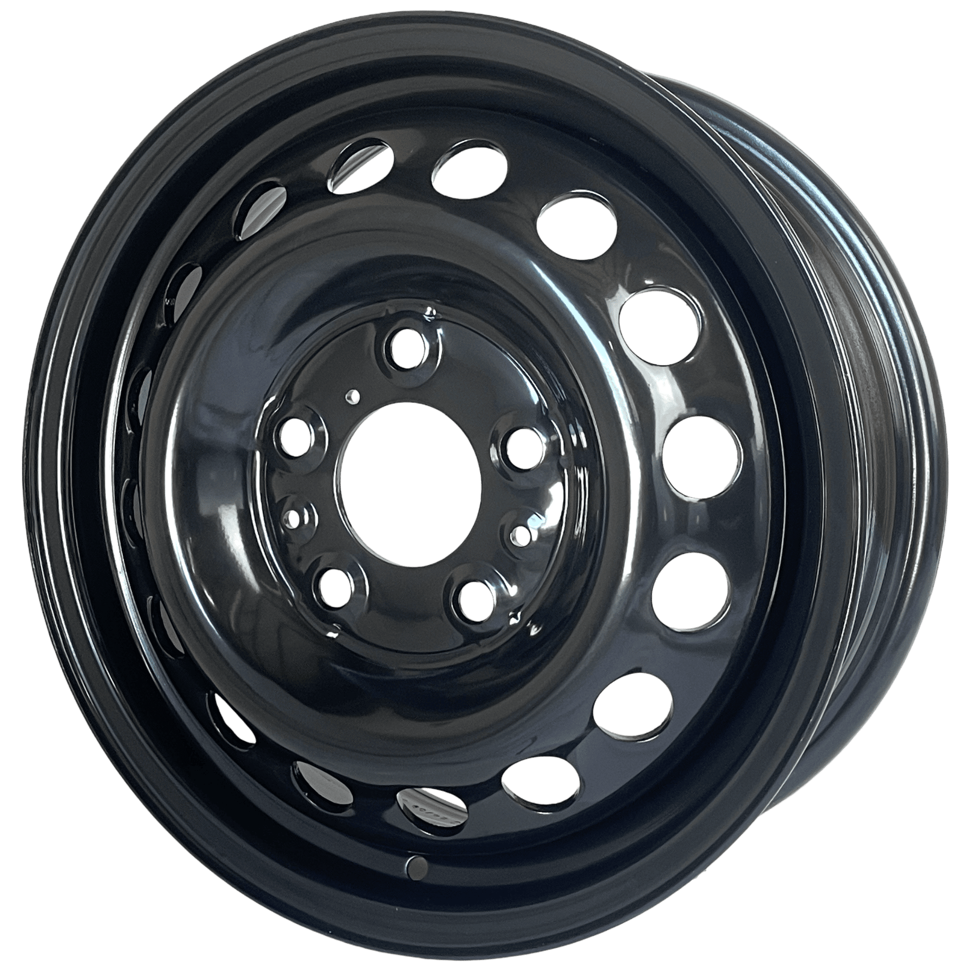 16" x 6" GOJOS Black Van Steel 5x130 ET68 CB78.1 Off-Road Steel Wheels Roadcruza Tyres 