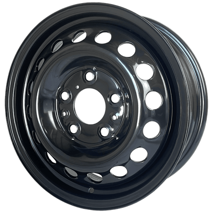 16" x 6" GOJOS Black Van Steel 5x130 ET68 CB78.1 Off-Road Steel Wheels Roadcruza Tyres 
