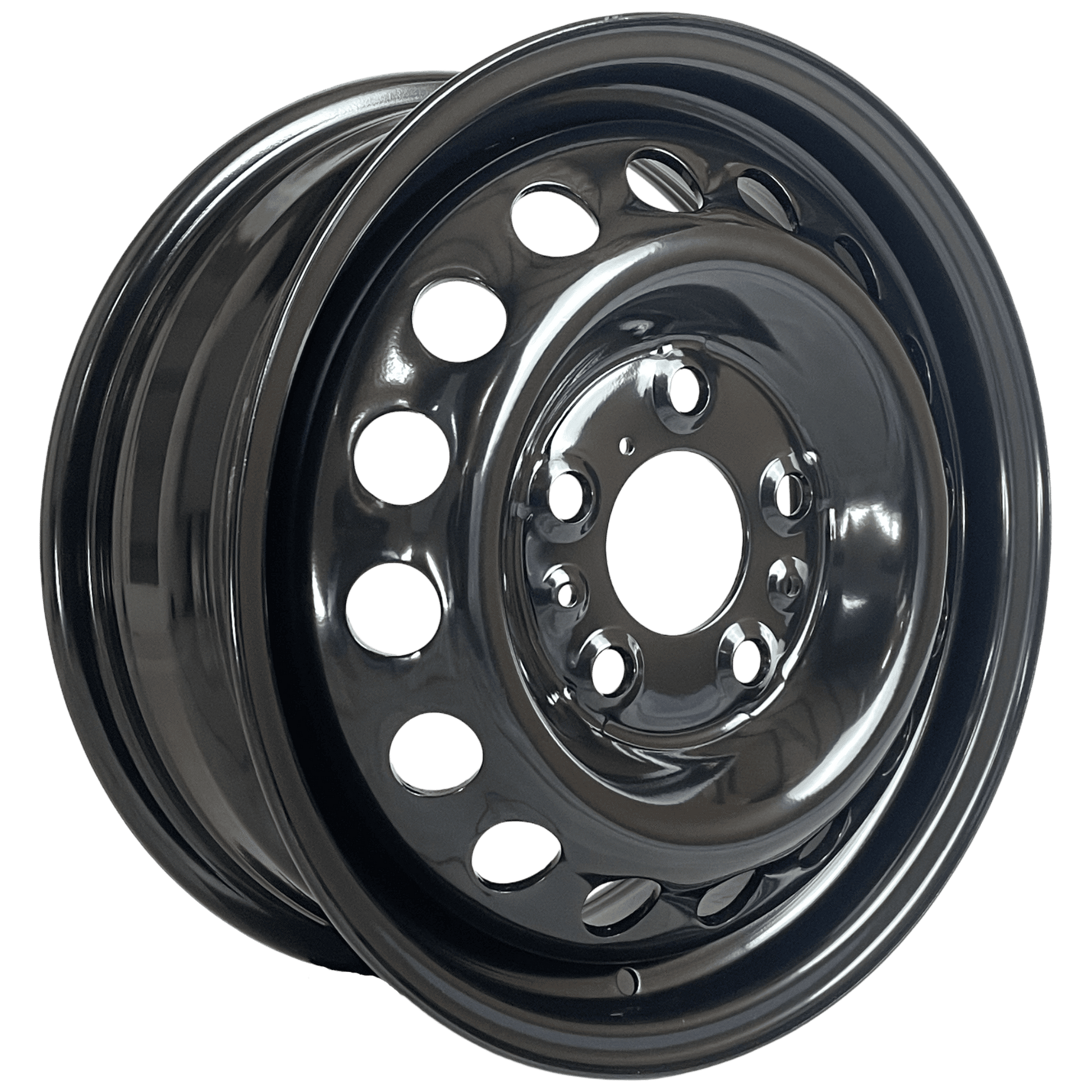 16" x 6" GOJOS Black Van Steel 5x130 ET68 CB78.1 Off-Road Steel Wheels Roadcruza Tyres 