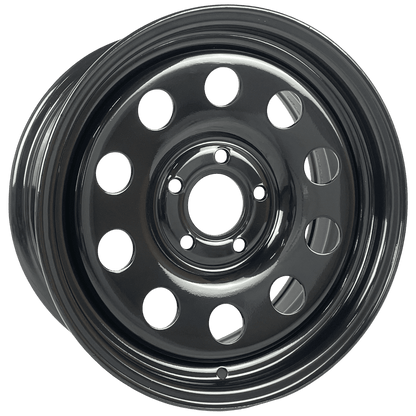 16" x 7" GOJOS Black Modular 5x114.3 ET30 CB71.6 Off-Road Steel Wheels Roadcruza Tyres 