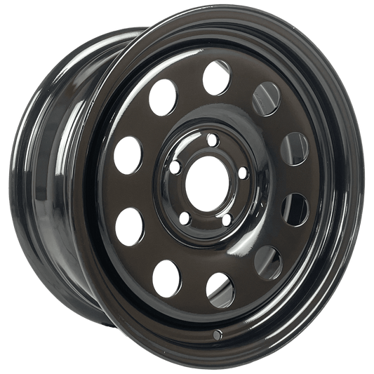 16" x 7" GOJOS Black Modular 5x114.3 ET30 CB71.6 Off-Road Steel Wheels Roadcruza Tyres 