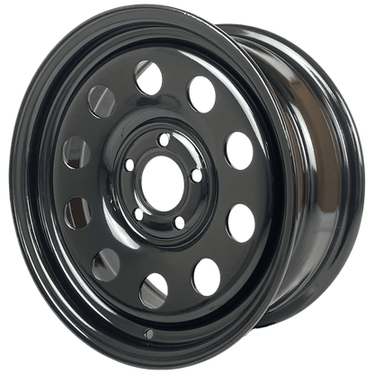 16" x 7" GOJOS Black Modular 5x114.3 ET30 CB71.6 Off-Road Steel Wheels Roadcruza Tyres 