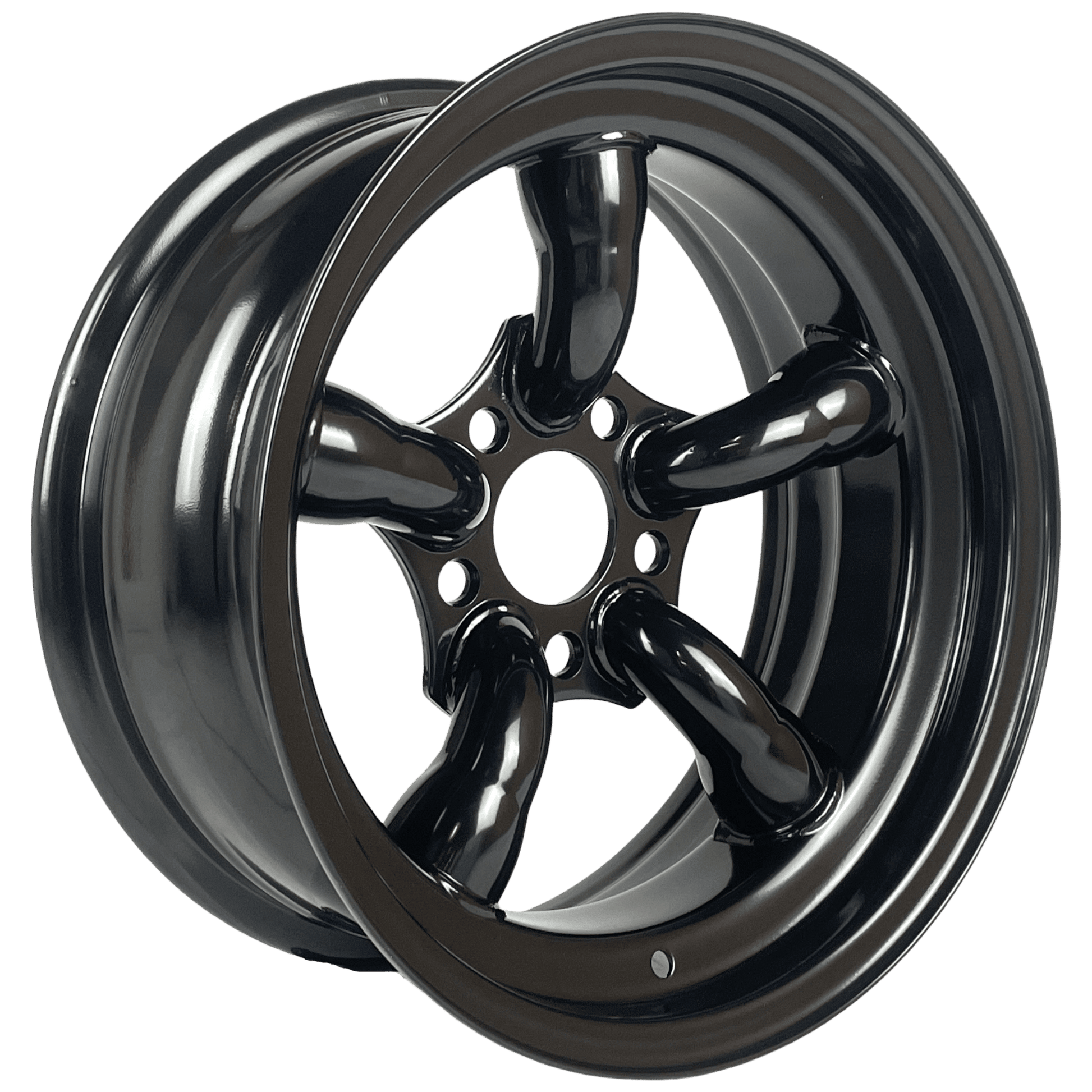 16" x 7" GOJOS Black 5 Pipe 5x120 ET-25 CB70.1 Off-Road Steel Wheels Roadcruza Tyres 