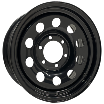 16" x 7" GOJOS Black Modular 6x139.7 ET08 CB106.2 Off-Road Steel Wheels
