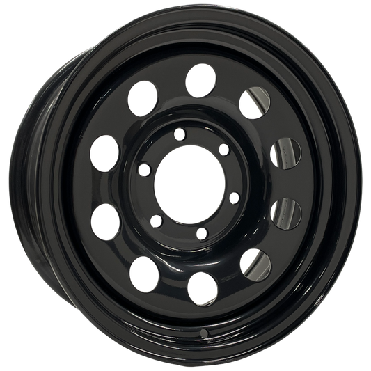 16" x 7" GOJOS Black Modular 6x139.7 ET08 CB106.2 Off-Road Steel Wheels
