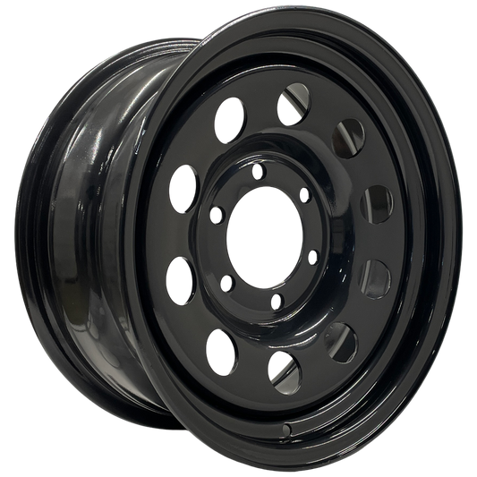 16" x 7" GOJOS Black Modular 6x139.7 ET08 CB106.2 Off-Road Steel Wheels