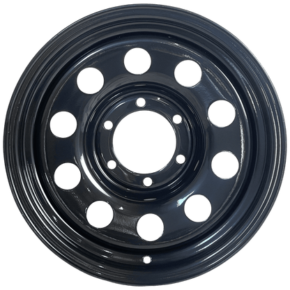 16" x 7" GOJOS Black Modular 6x139.7 ET00 CB110 Off-Road Steel Wheels Roadcruza Tyres 