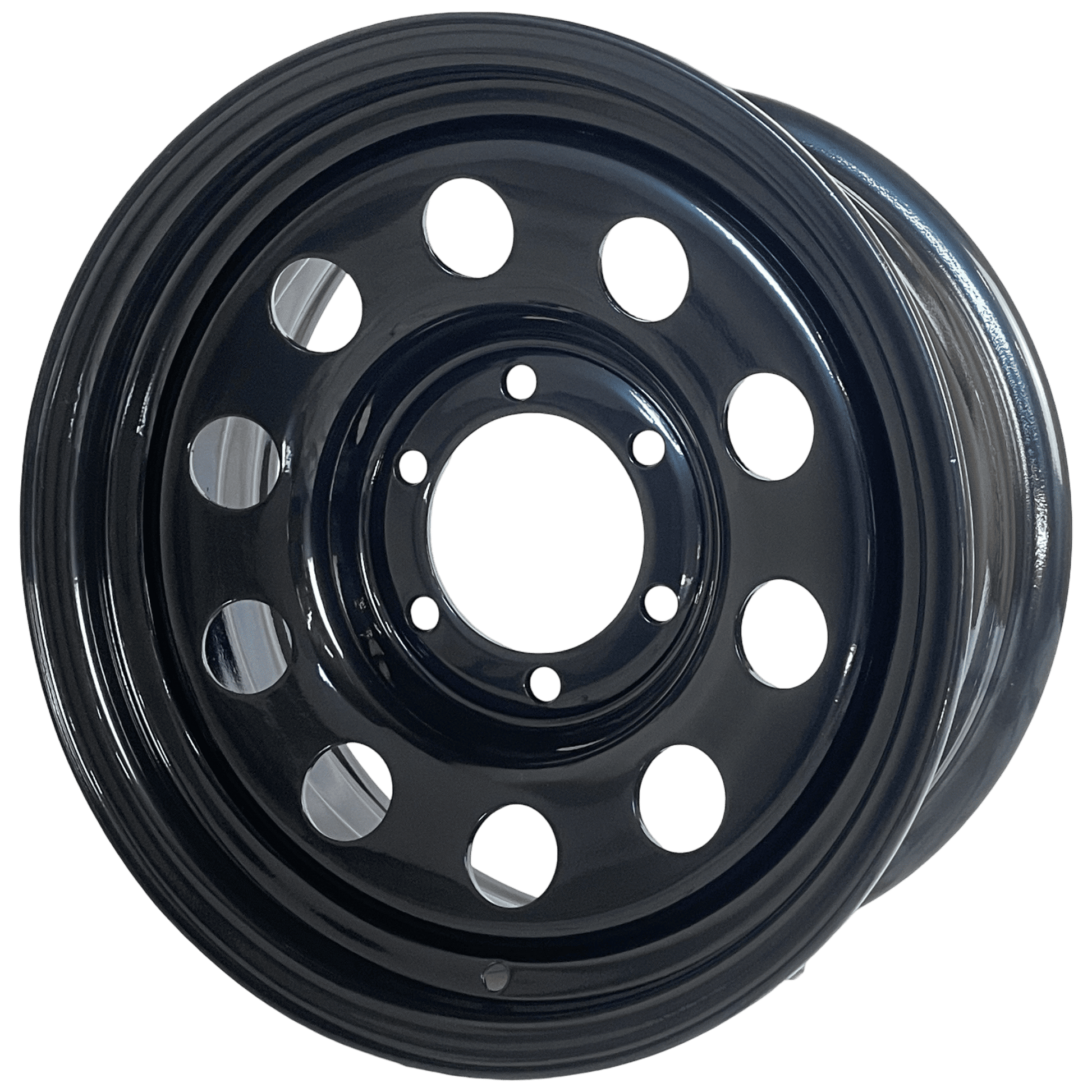 16" x 7" GOJOS Black Modular 6x139.7 ET00 CB110 Off-Road Steel Wheels Roadcruza Tyres 