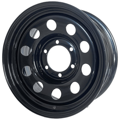 16" x 7" GOJOS Black Modular 6x139.7 ET00 CB110 Off-Road Steel Wheels Roadcruza Tyres 