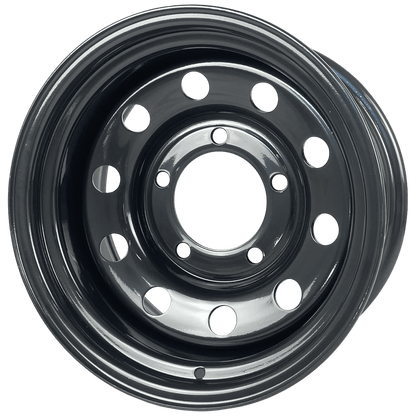 16" x 8" GOJOS Black Modular 5x165.1 ET-35 CB125 Off-Road Steel Wheels Roadcruza Tyres 