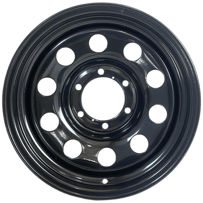 16" x 8" GOJOS Black Modular 6x139.7 ET00 CB110 Off-Road Steel Wheels Roadcruza Tyres 