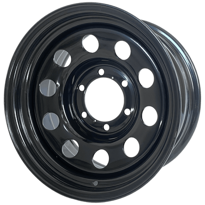 16" x 8" GOJOS Black Modular 6x139.7 ET00 CB110 Off-Road Steel Wheels Roadcruza Tyres 