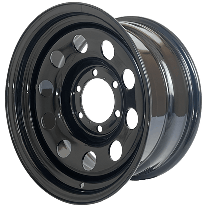 16" x 8" GOJOS Black Modular 6x139.7 ET00 CB110 Off-Road Steel Wheels Roadcruza Tyres 