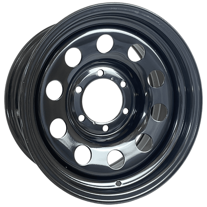 16" x 8" GOJOS Black Modular 6x139.7 ET00 CB110 Off-Road Steel Wheels Roadcruza Tyres 