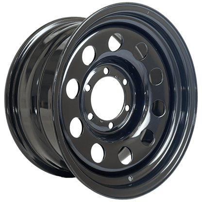 16" x 8" GOJOS Black Modular 6x139.7 ET00 CB110 Off-Road Steel Wheels Roadcruza Tyres 
