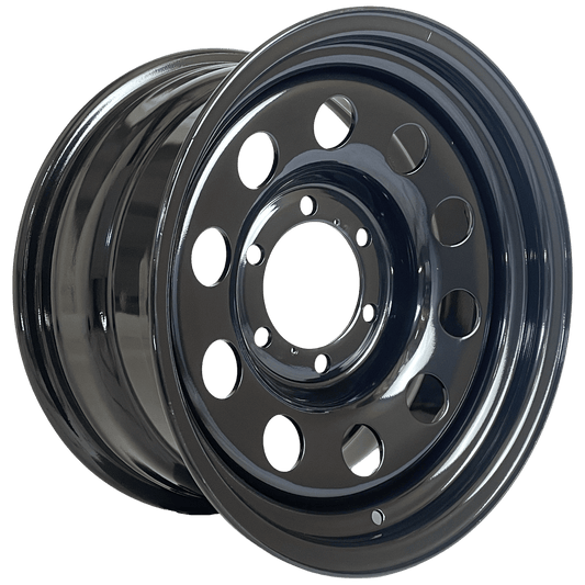 16" x 8" GOJOS Black Modular 6x139.7 ET00 CB110 Off-Road Steel Wheels Roadcruza Tyres 
