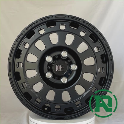 video of rotating black alloy wheel against a white background.
RMC_301_16x7_5x118_et45_cb71.1