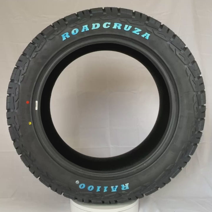 360 rotating video of Roadcruza RA1100 285/50R20 all Terrain tyre.