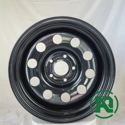 360 video 16" x 8" GOJOS Black Modular 5x120 ET-25 CB70.1 Off-Road & 4x4 Steel Wheels at Roadcruza Tyres 