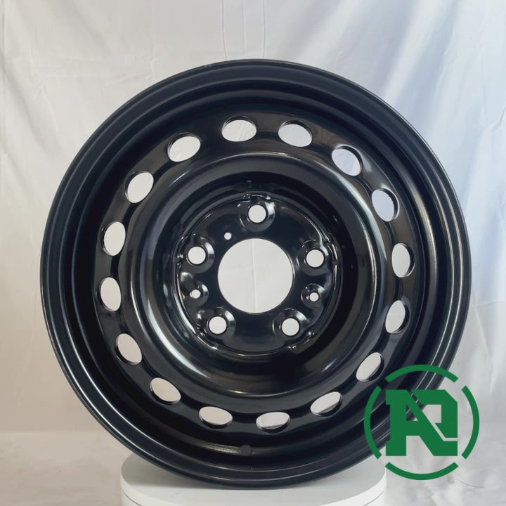 video of 16" x 6" GOJOS Black Van Steel 5x130 ET68 CB78.1 4x4 & Off-Road Steel Wheels at Roadcruza Tyres 