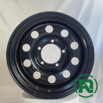 360 video of 15" x 7" GOJOS Black Modular 5x139.7 ET-30 CB108 4x4 & Off-Road Steel Wheels at Roadcruza Tyres 